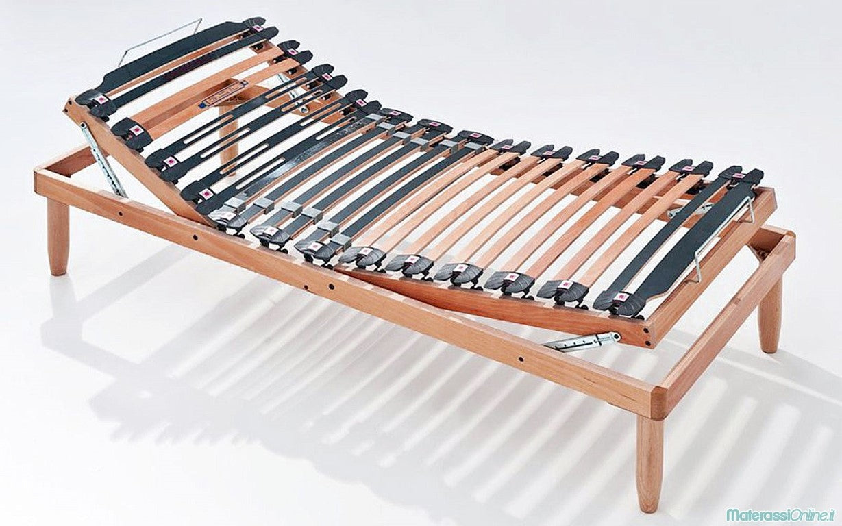 Rete letto singola con meccanismo manuale relax testa piedi