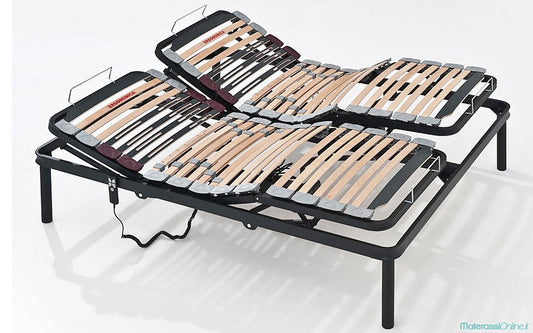 Rete letto elettrica ad alzate separate matrimoniale