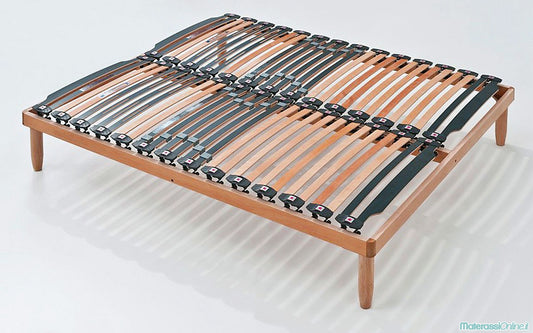 Rete letto matrimoniale a doghe ergonomica